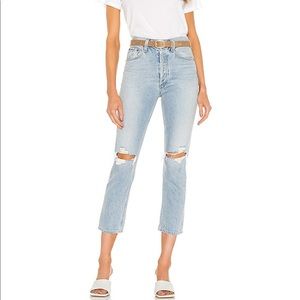 agolde riley high rise jeans